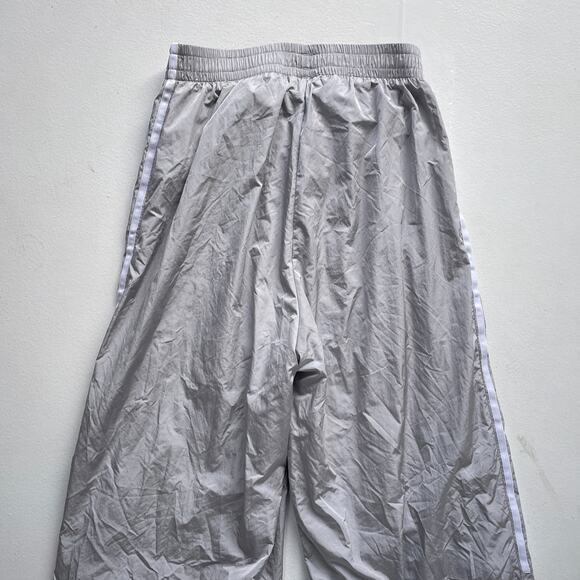 Adidas Adicolor Women Teamgeist Oversized Track Pants Sz M / Gray Wide Leg Baggy - Picture 6 of 12